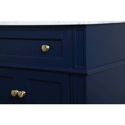 36 inch Single bathroom vanity in blue