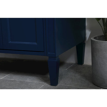 36 inch Single bathroom vanity in blue