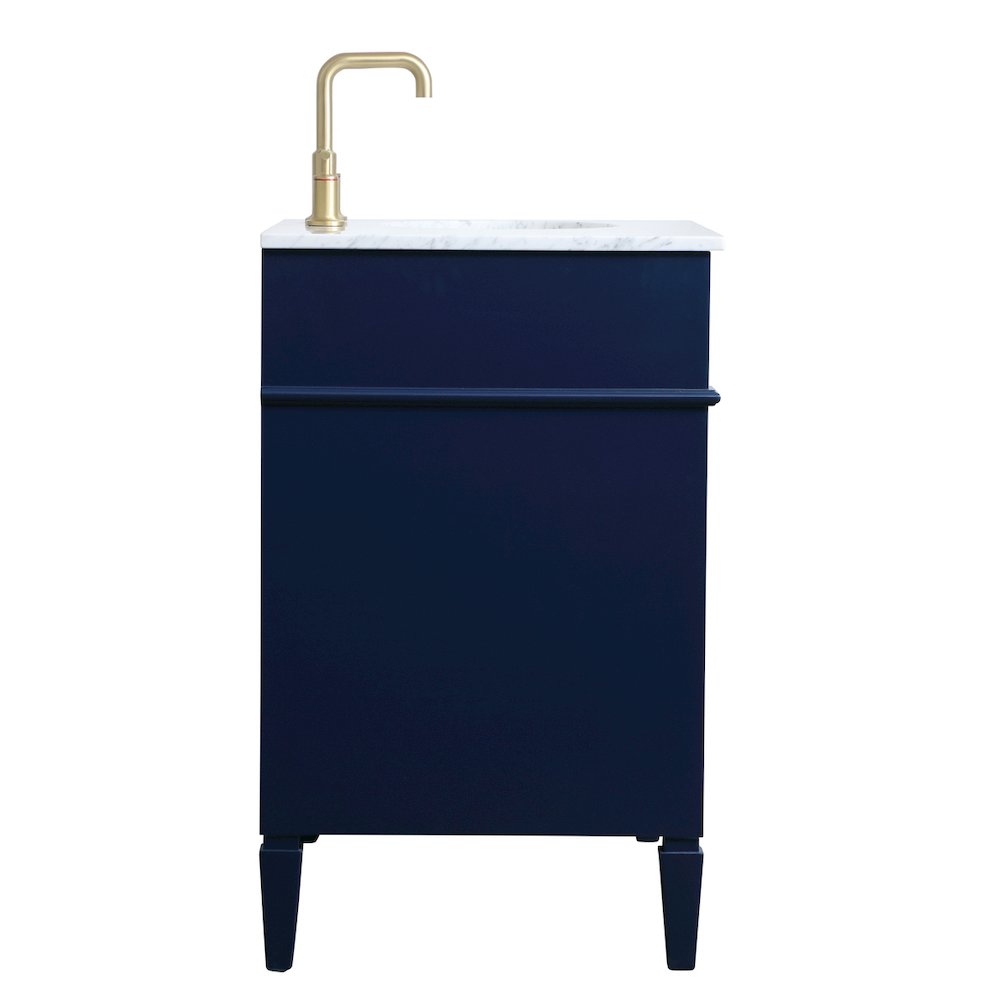 36 inch Single bathroom vanity in blue