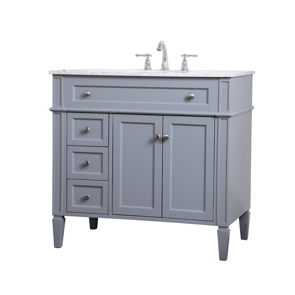 36 inch Single bathroom vanity in Grey