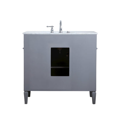36 inch Single bathroom vanity in Grey
