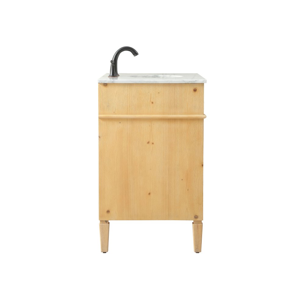 36 inch Single bathroom vanity in natural wood