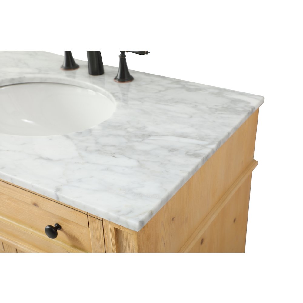 36 inch Single bathroom vanity in natural wood
