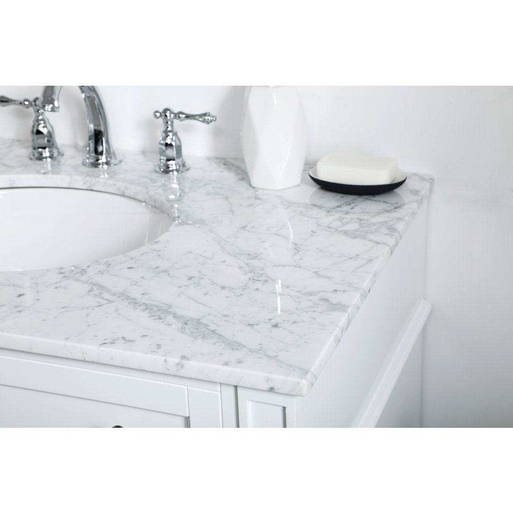 36 inch Single bathroom vanity in White