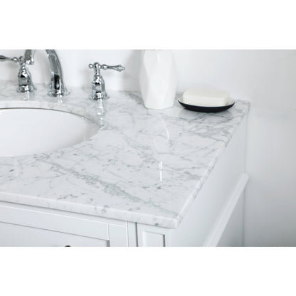 36 inch Single bathroom vanity in White