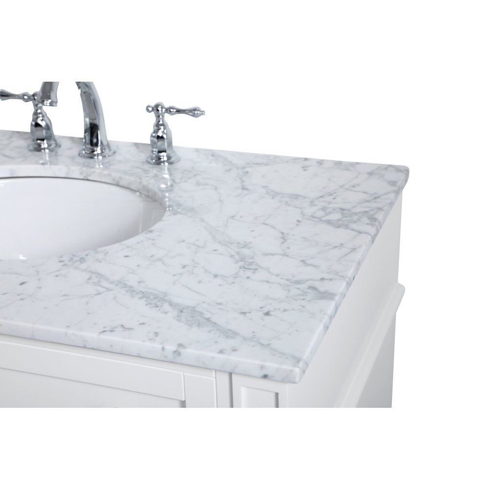 36 inch Single bathroom vanity in White