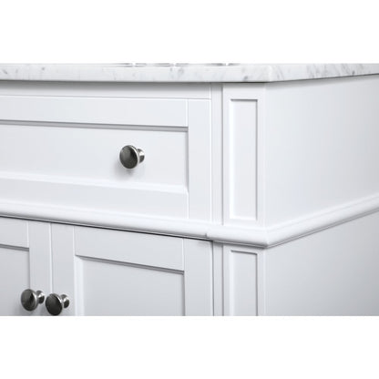 36 inch Single bathroom vanity in White
