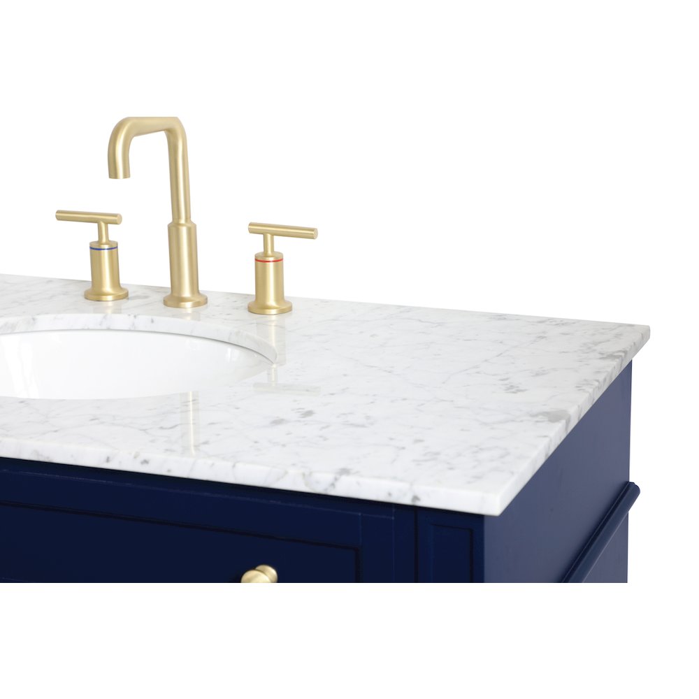 40 inch Single bathroom vanity in blue