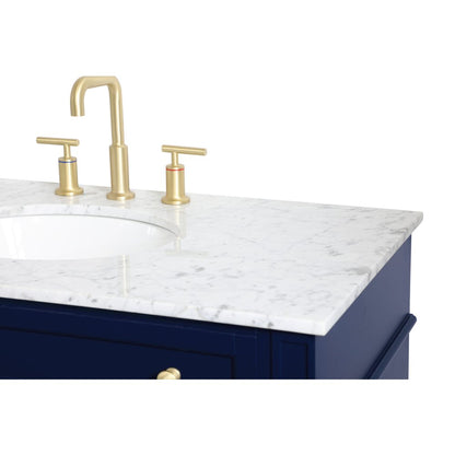 40 inch Single bathroom vanity in blue