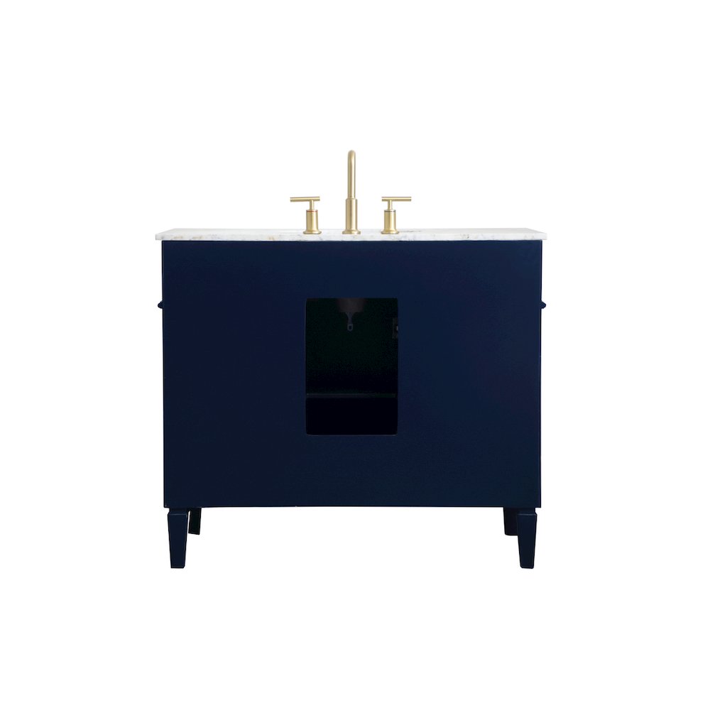 40 inch Single bathroom vanity in blue