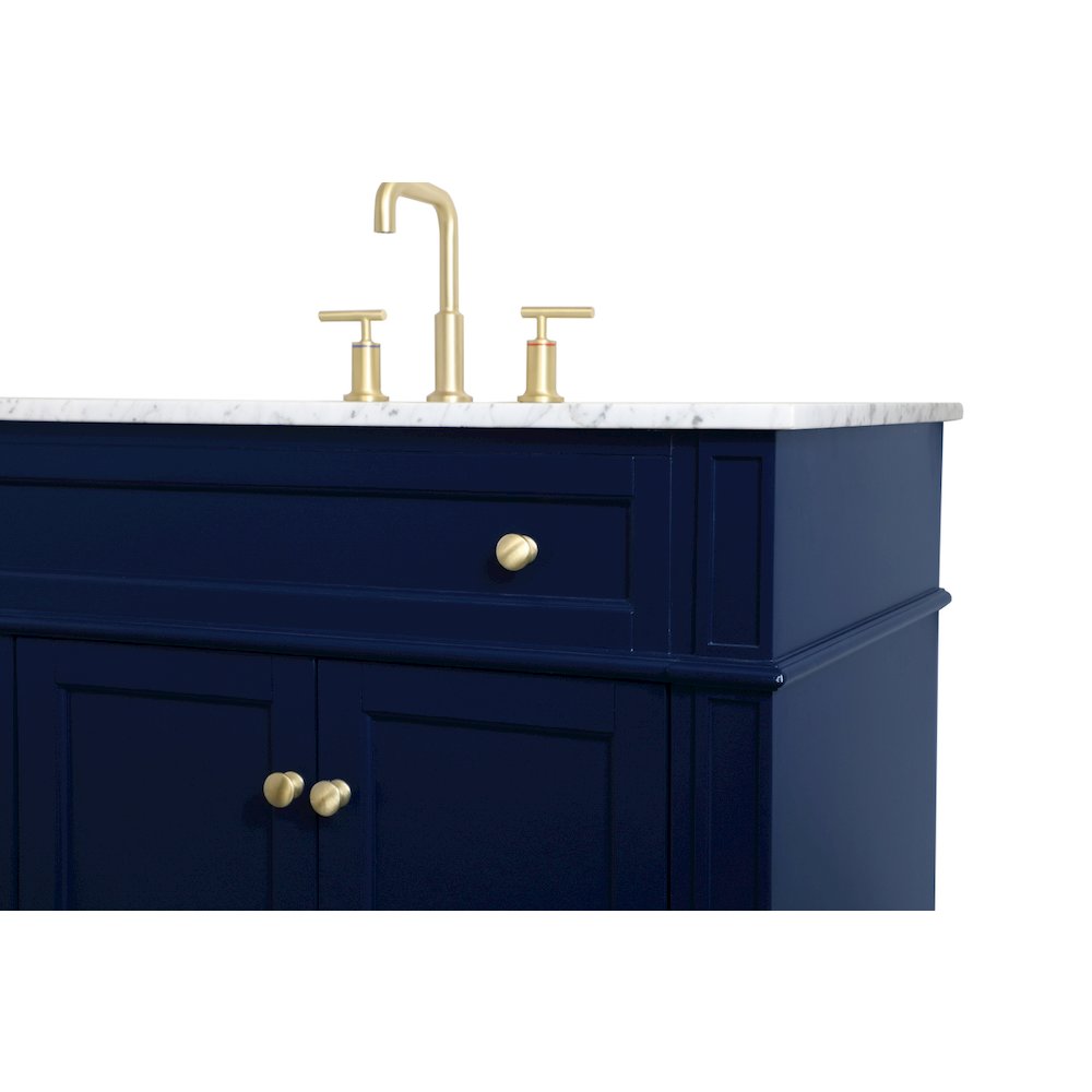 40 inch Single bathroom vanity in blue