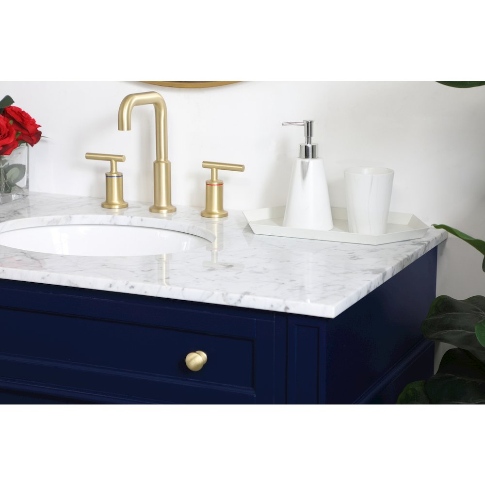 40 inch Single bathroom vanity in blue
