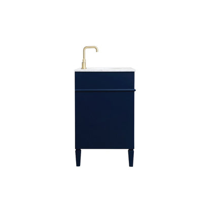 40 inch Single bathroom vanity in blue