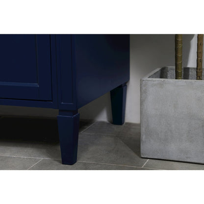 40 inch Single bathroom vanity in blue