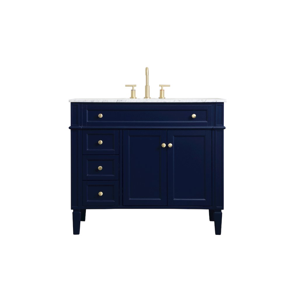 40 inch Single bathroom vanity in blue