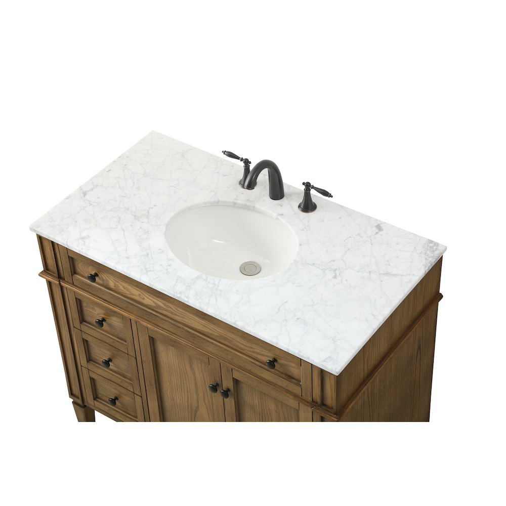 40 inch Single bathroom vanity in driftwood