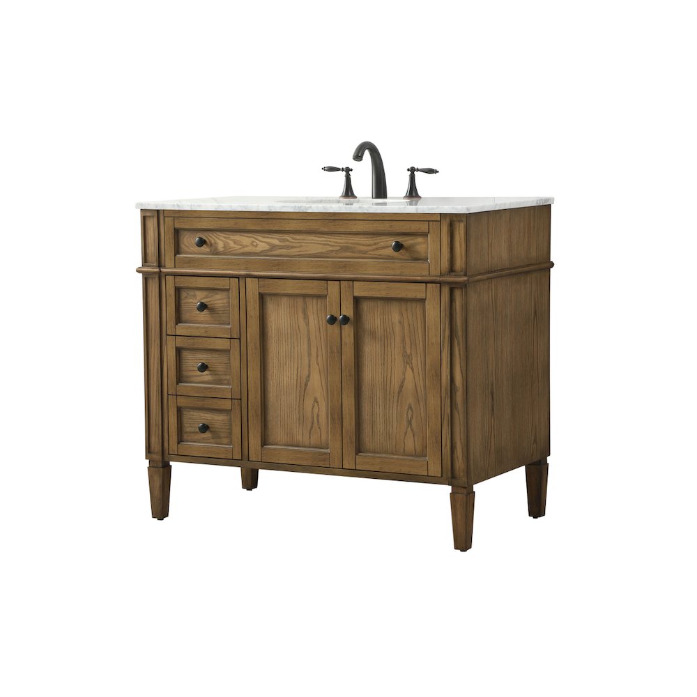 40 inch Single bathroom vanity in driftwood