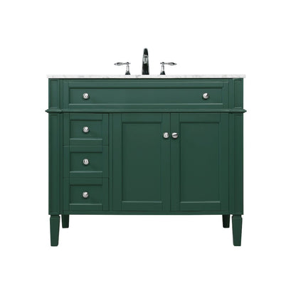 40 inch Single bathroom vanity in green
