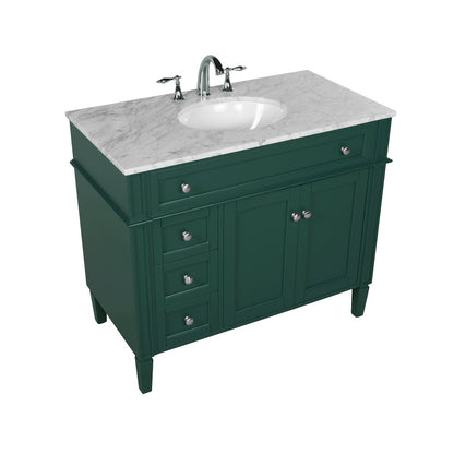 40 inch Single bathroom vanity in green