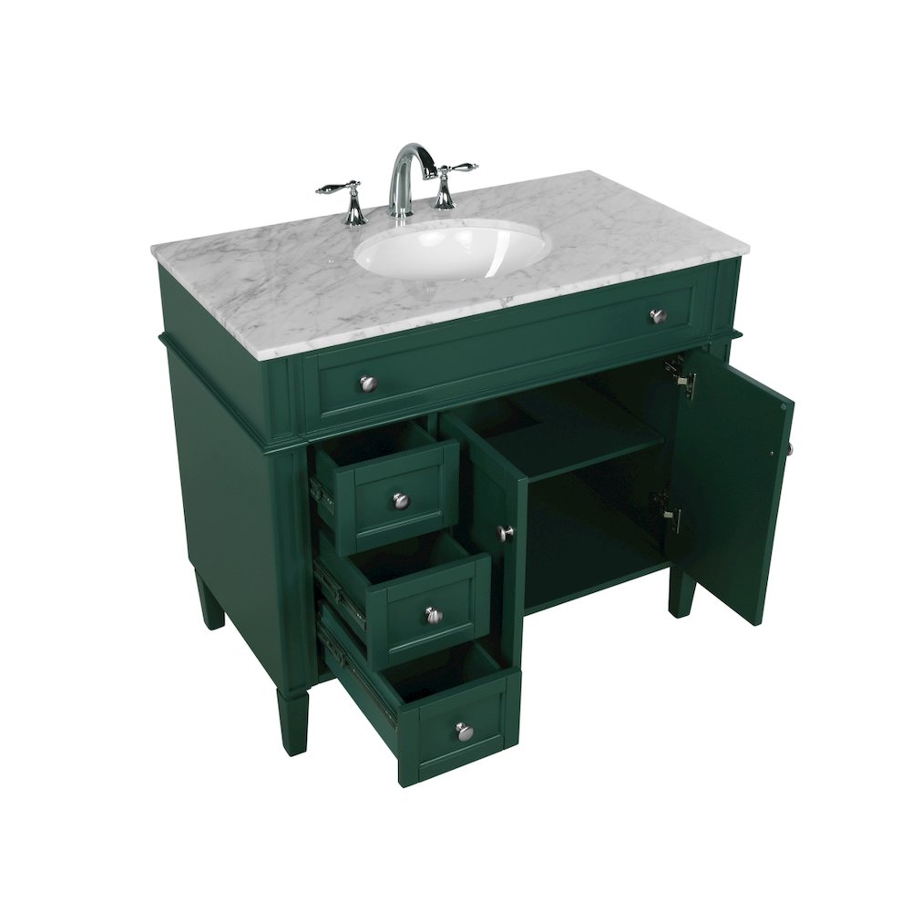 40 inch Single bathroom vanity in green