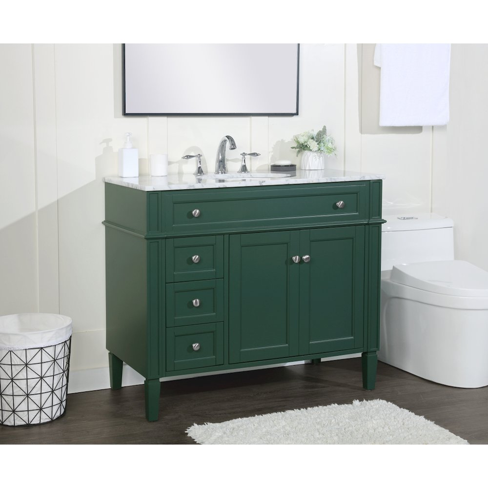 40 inch Single bathroom vanity in green