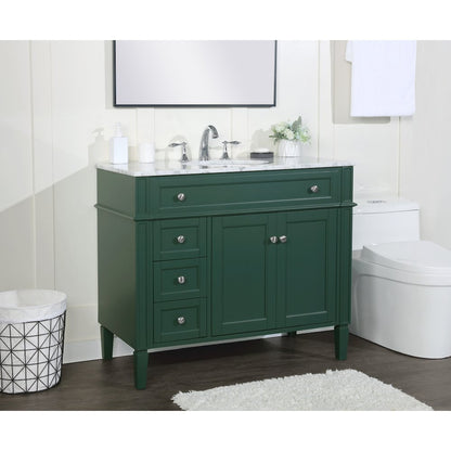 40 inch Single bathroom vanity in green