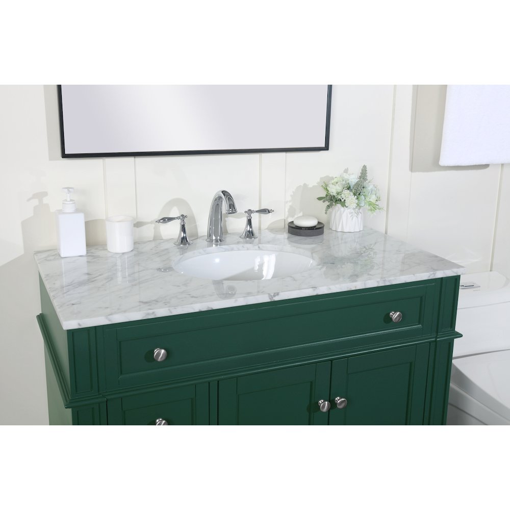 40 inch Single bathroom vanity in green