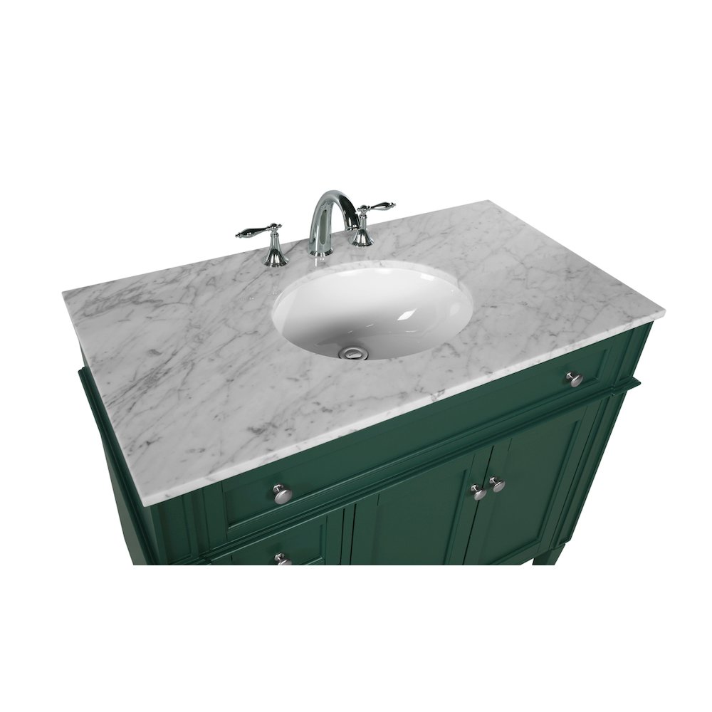 40 inch Single bathroom vanity in green