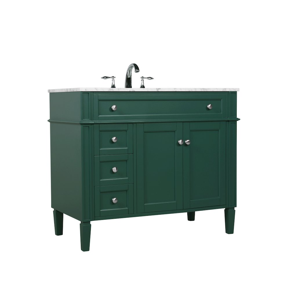 40 inch Single bathroom vanity in green
