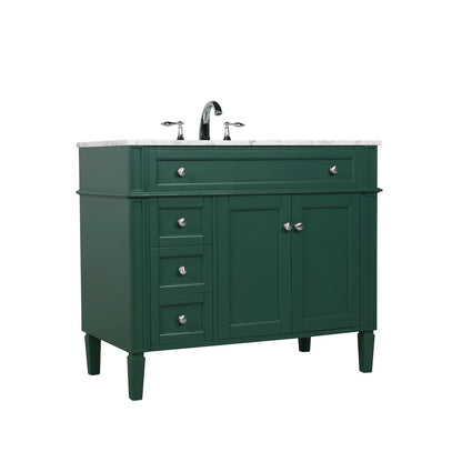 40 inch Single bathroom vanity in green