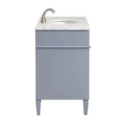 40 In. Single Bathroom Vanity Set In Grey