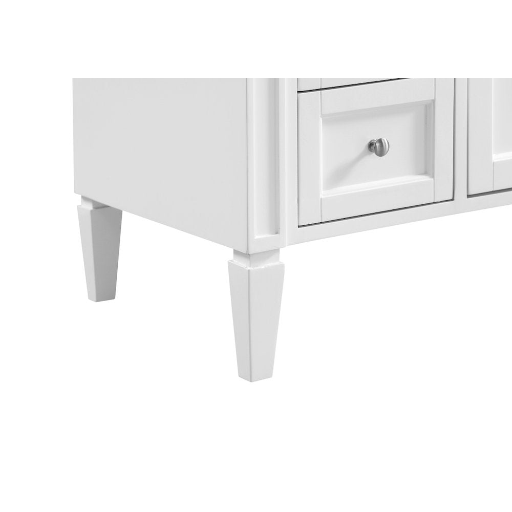 40 In. Single Bathroom Vanity Set In White