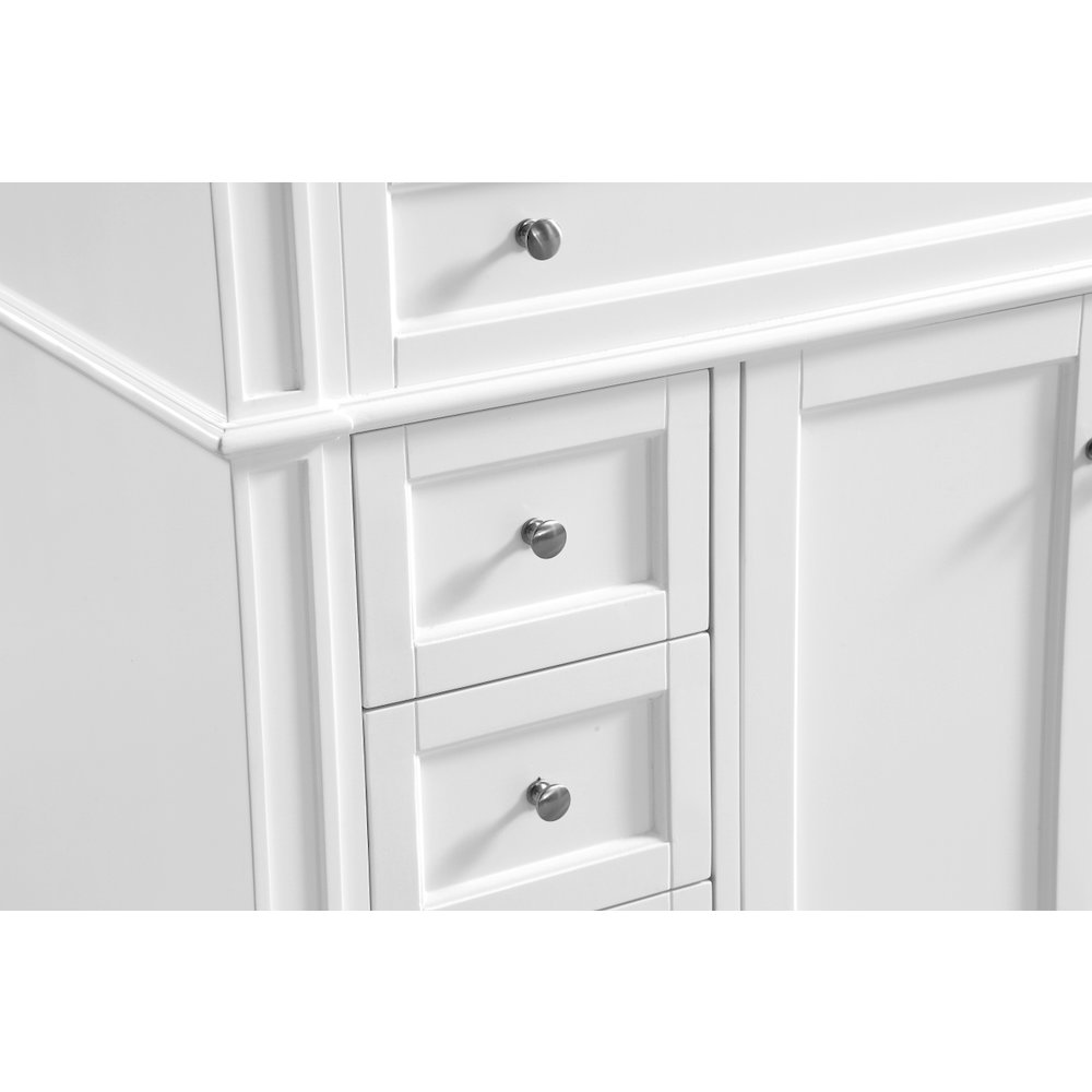 40 In. Single Bathroom Vanity Set In White