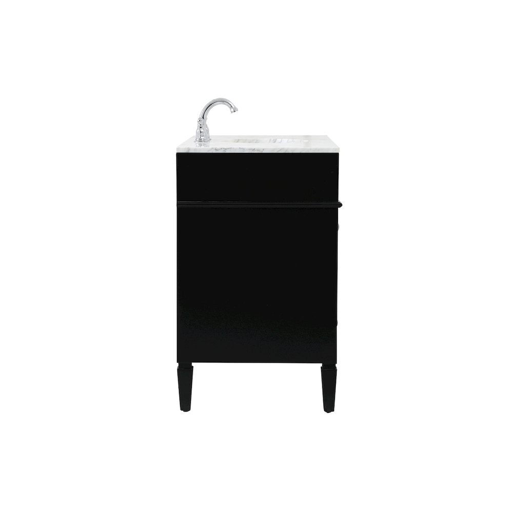 42 inch Single bathroom vanity in black