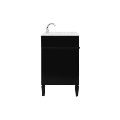 42 inch Single bathroom vanity in black
