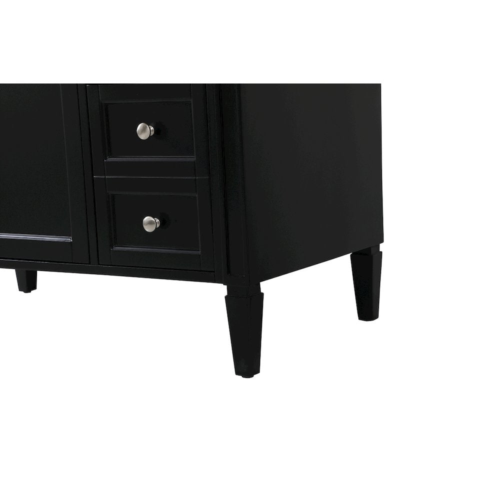 42 inch Single bathroom vanity in black