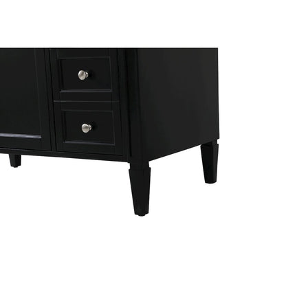 42 inch Single bathroom vanity in black