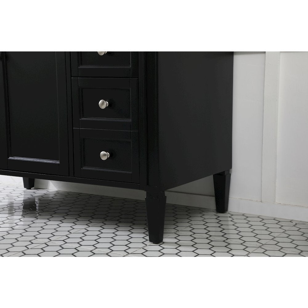 42 inch Single bathroom vanity in black