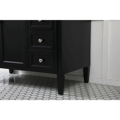 42 inch Single bathroom vanity in black