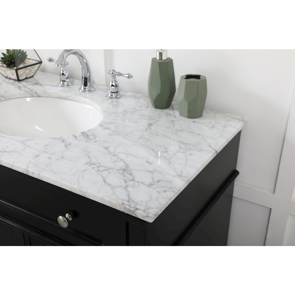 42 inch Single bathroom vanity in black