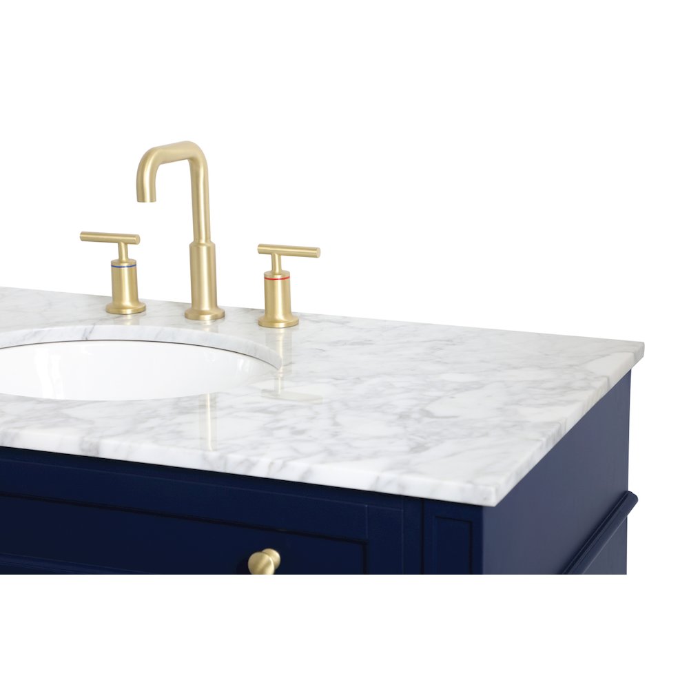 42 inch Single bathroom vanity in blue