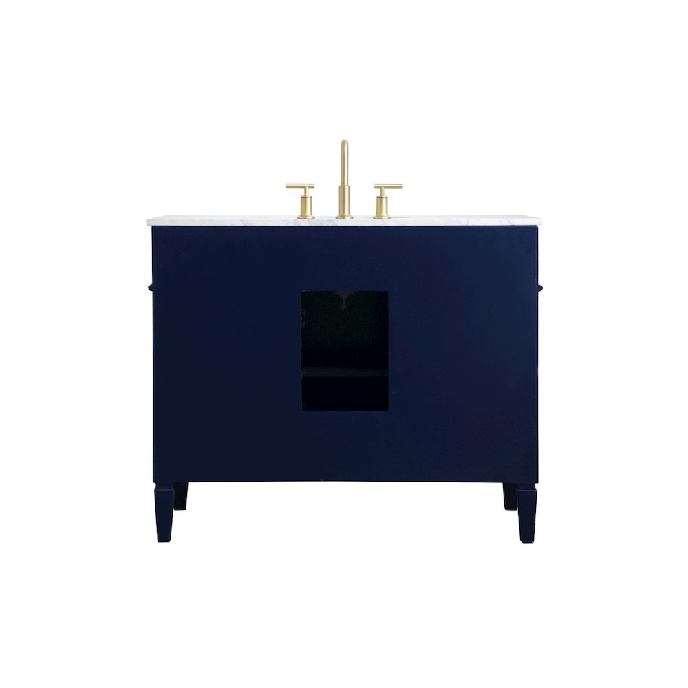 42 inch Single bathroom vanity in blue