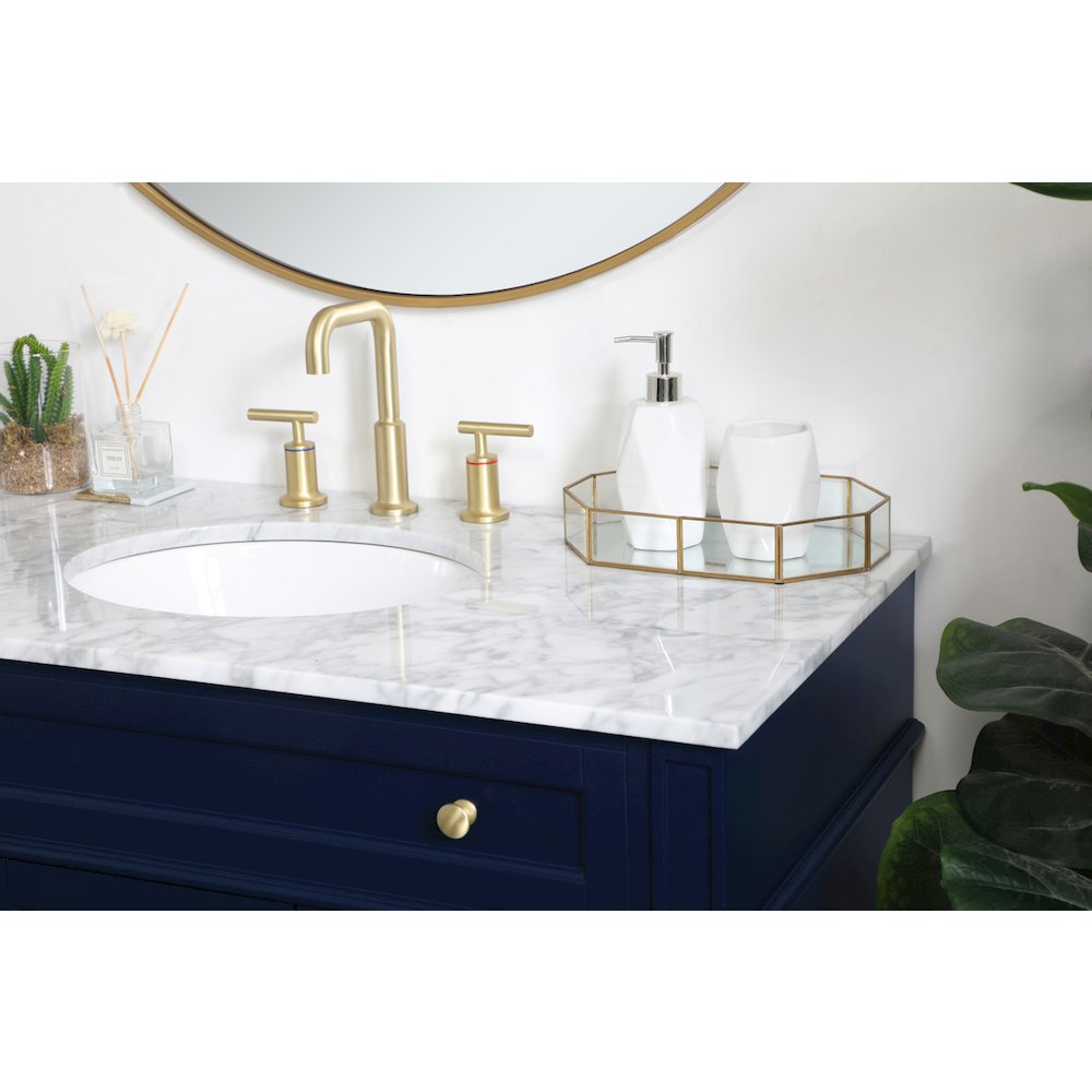42 inch Single bathroom vanity in blue