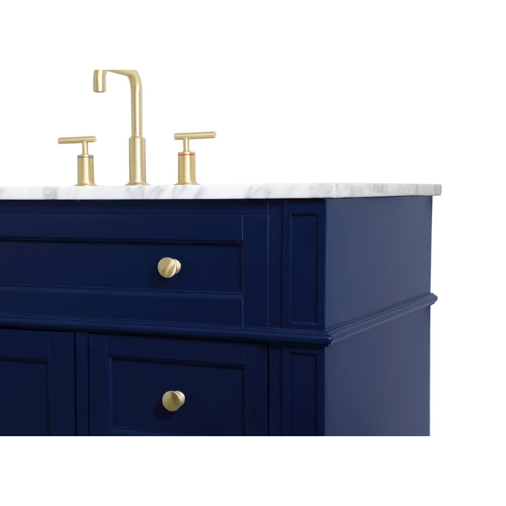 42 inch Single bathroom vanity in blue