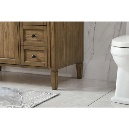 42 inch Single bathroom vanity in driftwood