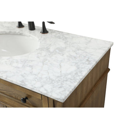 42 inch Single bathroom vanity in driftwood
