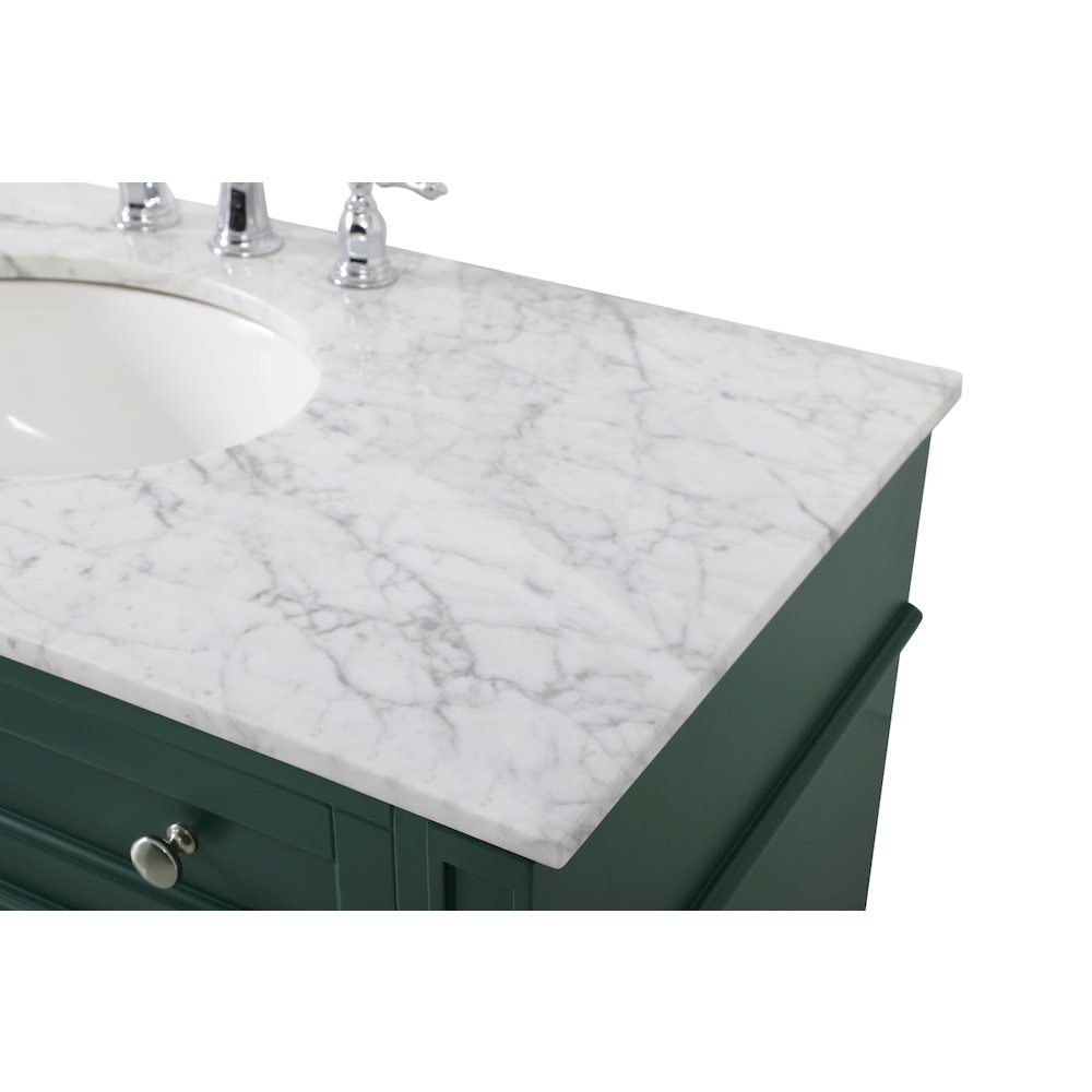 42 inch Single bathroom vanity in green