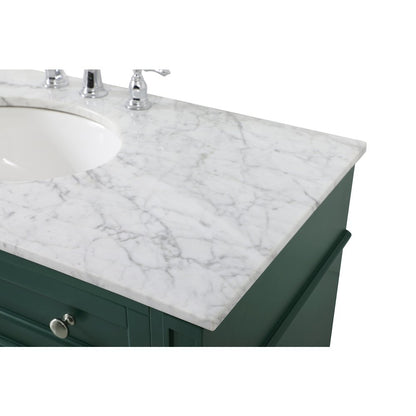 42 inch Single bathroom vanity in green