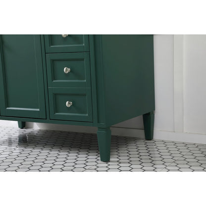 42 inch Single bathroom vanity in green