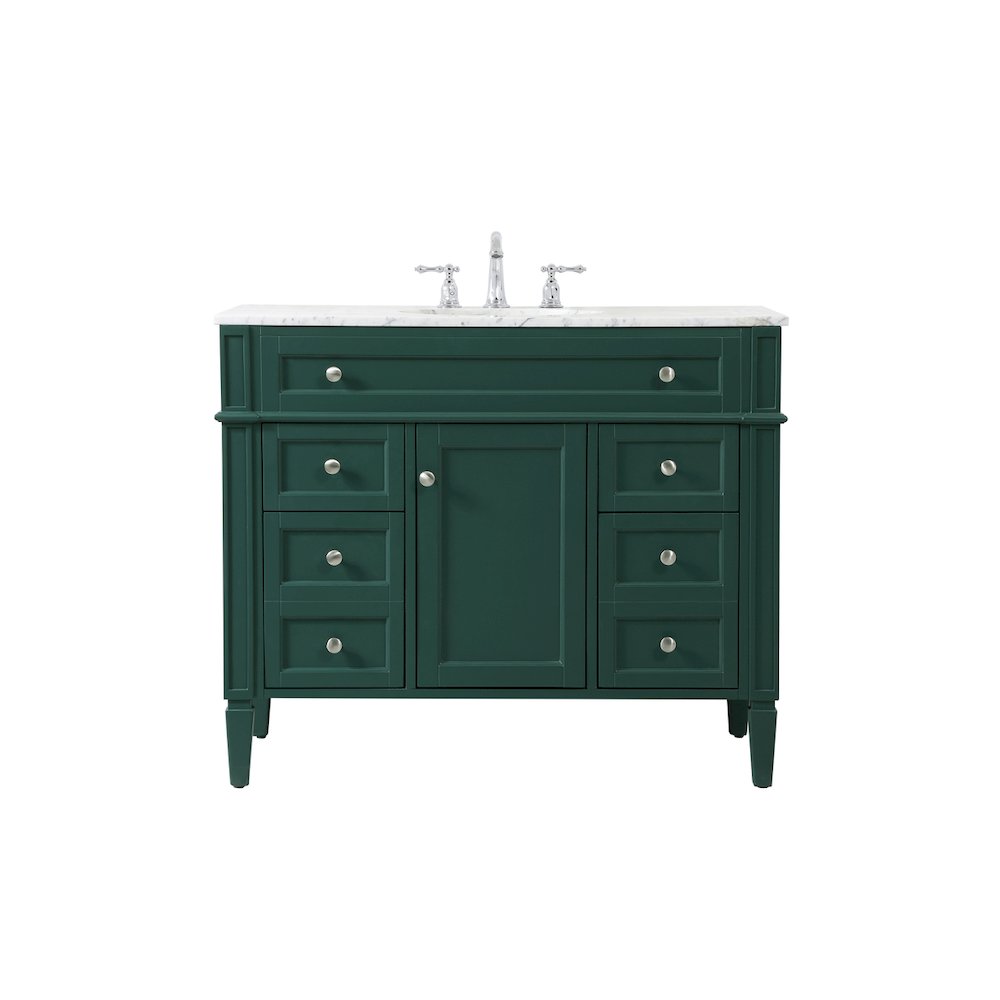 42 inch Single bathroom vanity in green
